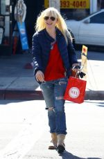 ANNA FARIS in Ripped Jeans Out and About in West Hollywood