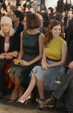 ANNA KENDRICK at Jenny packham Fall 2014 Fashion Show in New York
