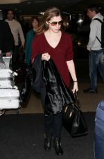 ANNA KENDRICK at LAX Airport in Los Angeles
