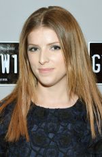 ANNA KENDRICK at Mercedes-Benz Fashion Week Star Lounge in New York