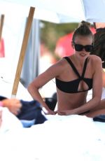 ANNE VYALITSYNA in Bikini at a Beach in Miami
