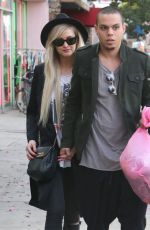 ASHLEE SIMPSON and Evan Ross Out and About in Sherman Oaks
