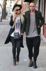 ASHLEE SIMPSON and Evan Ross Out and About in Sherman Oaks