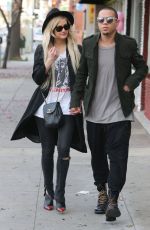 ASHLEE SIMPSON and Evan Ross Out and About in Sherman Oaks
