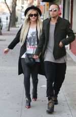 ASHLEE SIMPSON and Evan Ross Out and About in Sherman Oaks