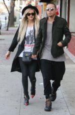 ASHLEE SIMPSON and Evan Ross Out and About in Sherman Oaks