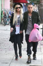 ASHLEE SIMPSON and Evan Ross Out and About in Sherman Oaks