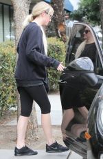 ASHLEE SIMPSON in Leggings Out and About in Los Angeles