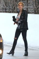 ASHLEY BENSON Leaves a Skin Care Center in West Hollywood