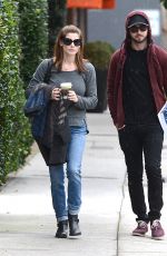 ASHLEY GREENE and Paul Khoury Leaves Urth Caffe in Los Angeles