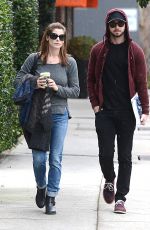 ASHLEY GREENE and Paul Khoury Leaves Urth Caffe in Los Angeles