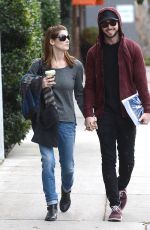 ASHLEY GREENE and Paul Khoury Leaves Urth Caffe in Los Angeles