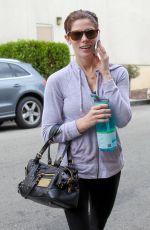 ASHLEY GREENE in Tights Arrives at a Gym in Studio City