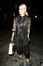 ASHLEY ROBERTS Arrives at London Fashion Week at Somerset House
