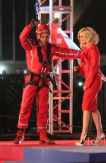 ASHLEY ROBERTS on the Set of Saturday Night Takeaway in London