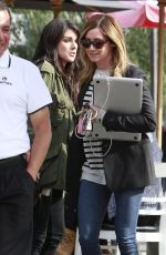 ASHLEY TISALE and SHENAE GRIMES Out for Lunch in Los Angeles