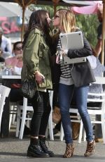 ASHLEY TISALE and SHENAE GRIMES Out for Lunch in Los Angeles