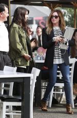 ASHLEY TISALE and SHENAE GRIMES Out for Lunch in Los Angeles