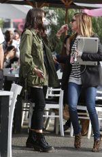 ASHLEY TISALE and SHENAE GRIMES Out for Lunch in Los Angeles