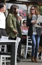 ASHLEY TISALE and SHENAE GRIMES Out for Lunch in Los Angeles