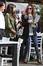 ASHLEY TISALE and SHENAE GRIMES Out for Lunch in Los Angeles