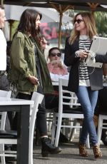 ASHLEY TISALE and SHENAE GRIMES Out for Lunch in Los Angeles