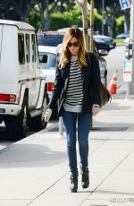 ASHLEY TISDALE Arrives at a Medical Building in Beverly Hills