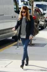 ASHLEY TISDALE Arrives at a Medical Building in Beverly Hills