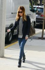 ASHLEY TISDALE Arrives at a Medical Building in Beverly Hills