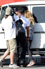 ASHLEY TISDALE Arrives at Toast Bakery Cafe in West Hollywood