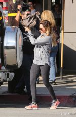 ASHLEY TISDALE Arrives at Toast Bakery Cafe in West Hollywood
