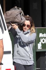 ASHLEY TISDALE Arrives at Toast Bakery Cafe in West Hollywood