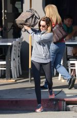 ASHLEY TISDALE Arrives at Toast Bakery Cafe in West Hollywood