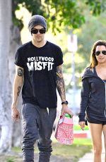 ASHLEY TISDALE in Short Shorts Out in Toluca Lake