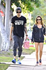 ASHLEY TISDALE in Short Shorts Out in Toluca Lake