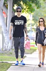 ASHLEY TISDALE in Short Shorts Out in Toluca Lake