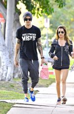 ASHLEY TISDALE in Short Shorts Out in Toluca Lake