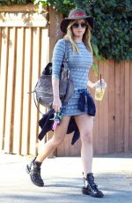 ASHLEY TISDALE in Shorts Out in Studio City