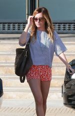 ASHLEY TISDALE in Shorts Out Shopping in Beverly Hills