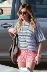 ASHLEY TISDALE in Shorts Out Shopping in Beverly Hills