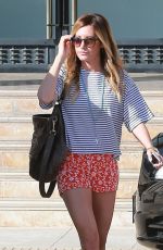 ASHLEY TISDALE in Shorts Out Shopping in Beverly Hills
