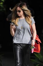 ASHLEY TISDALE Leaves Andy Lecompte Salon in Los Angeles