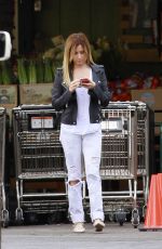 ASHLEY TISDALE Shopping at Whole Foods in Los Angeles