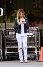 ASHLEY TISDALE Shopping at Whole Foods in Los Angeles