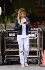 ASHLEY TISDALE Shopping at Whole Foods in Los Angeles