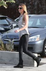 AUDRINA PATRIDGE Arrives at Andy Lecompte Salon in West Hollywood