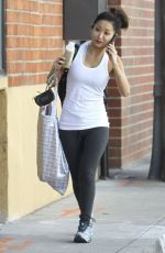 BRENDA SONG Heading to the Gym in Studio City