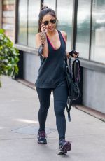 BRENDA SONG in Tights Leaves a Gym in Studio City