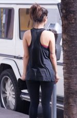 BRENDA SONG in Tights Leaves a Gym in Studio City