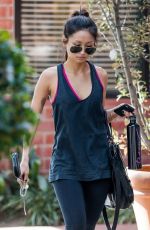 BRENDA SONG in Tights Leaves a Gym in Studio City